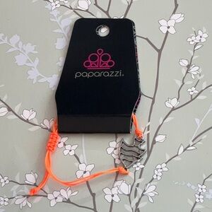 ❄️ Paparazzi | Orange and Silver Kids Bracelet Fish Charm Bohemian Beach